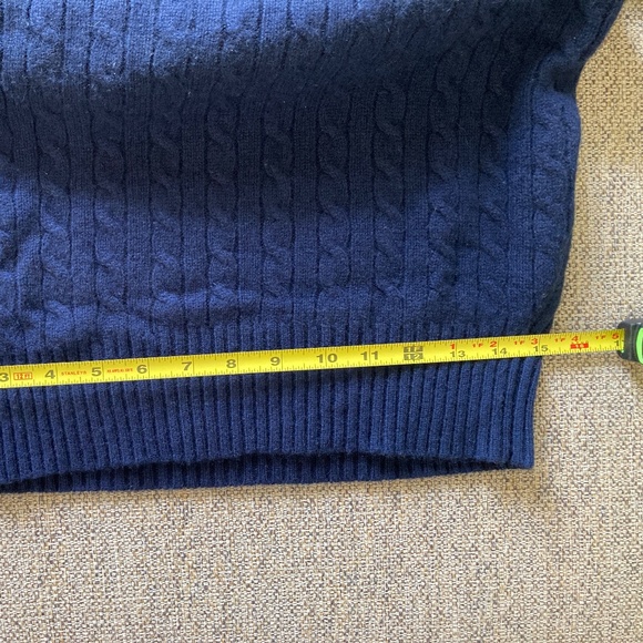 Ralph Lauren Cable-Knit Cashmere Sweater in NAVY - Picture 8 of 10
